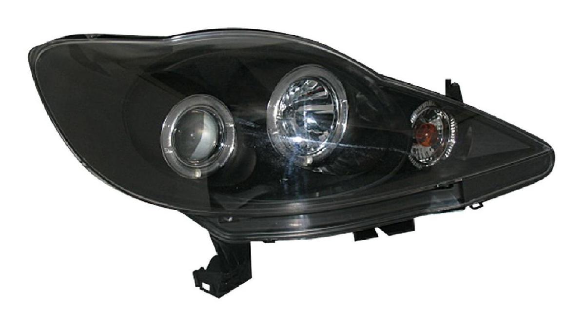 Set+de+phares+sur+mesure+pour+Peugeot+107+2005-2012+-+Noir+-+incl.+Angel-Eyes